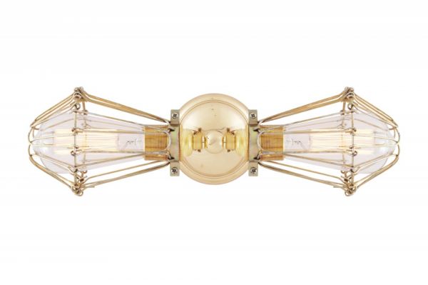 Praia Vintage Double Cage Wall Light